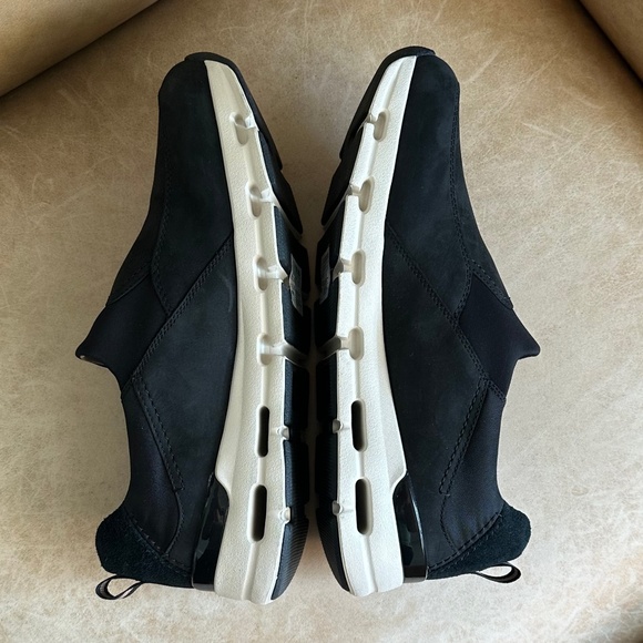 Clarks Women's Nature X Sky Waterproof Slip-On Sneakers Black Nubuck Leather 10 - Picture 8 of 14